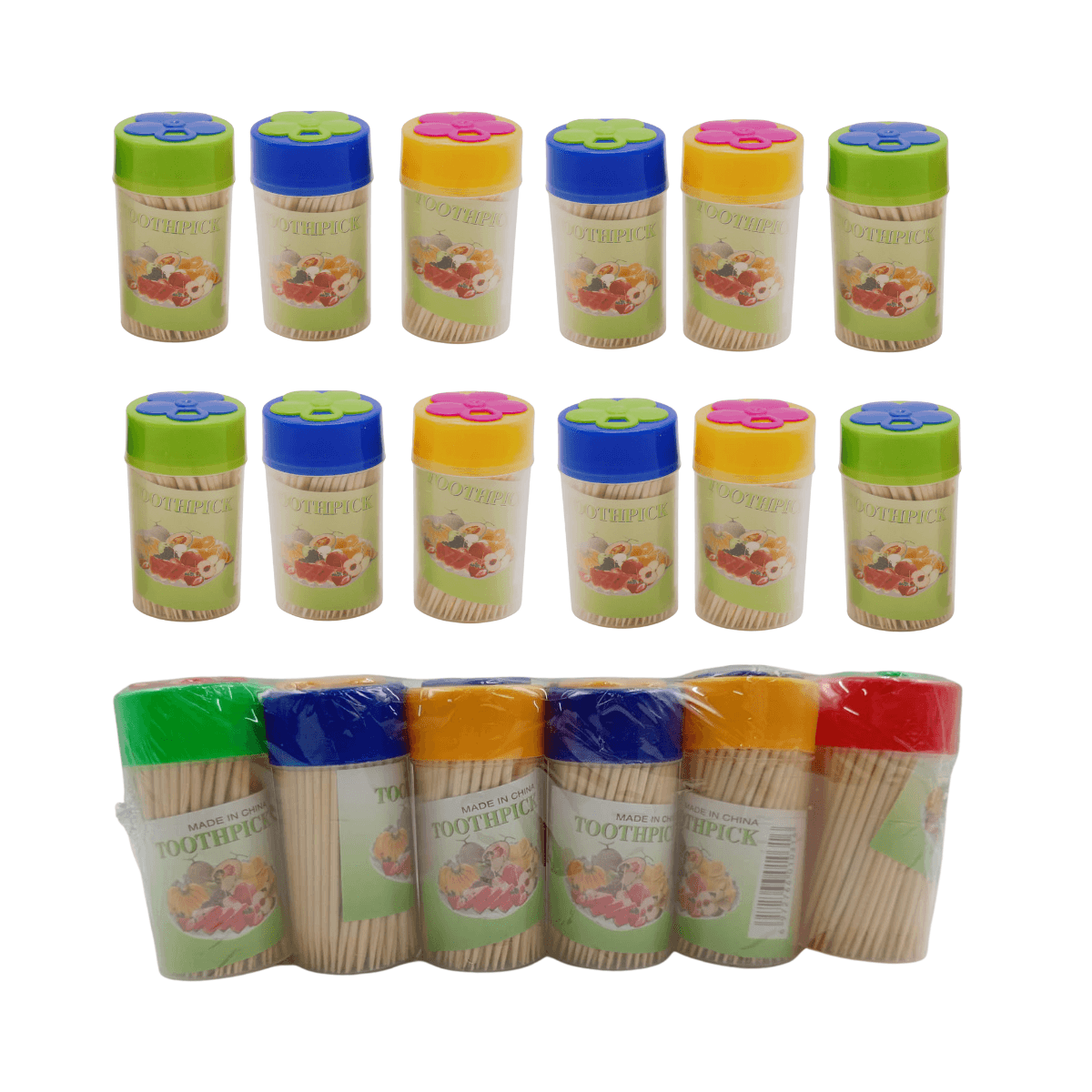 Palillos de Madera en Bote - Higiene Dental - Imagen 1