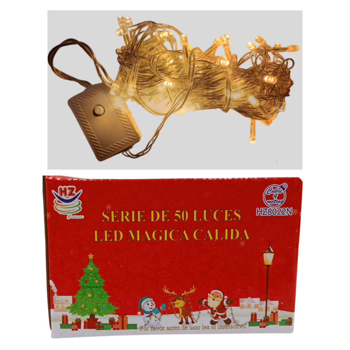 Serie LED 50 Luces Cálidas - Toque Cálido - Imagen 1